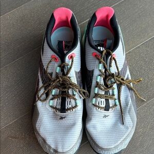 Reebok Men’s Athletic Shoes - White, Pink, and black